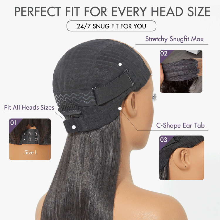 Luvme water wave glueless 5x5 lace closure pre-cut human hair wig with wet and wavy style, natural-looking and easy to wear