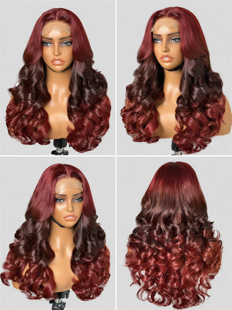 Luvme Hair PreMax 180% density 18-inch 5x5 HD lace closure wig with pre-cut lace, natural black color, and custom fit.