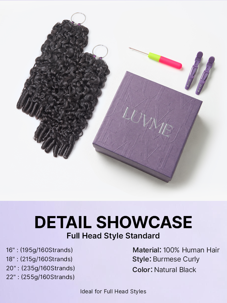 Readitress™ Pre-Separated Feather Crochet Human Hair for Miracle Knots Boho Braids | Deep Wave, Burmese Curly Protective Style (Free Gifts Included) - US Only-85