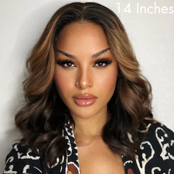 Blonde Mix Black Loose Wave Glueless 5x5 Closure HD Lace Wig- US ONLY-06
