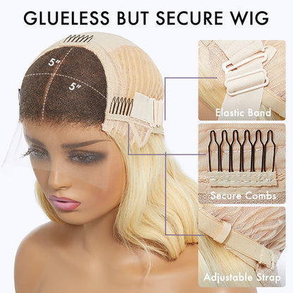 Luvme Hair 613 Loose Wave 5x5 Closure HD Lace Wig showcasing natural wave pattern and HD lace for seamless blend.