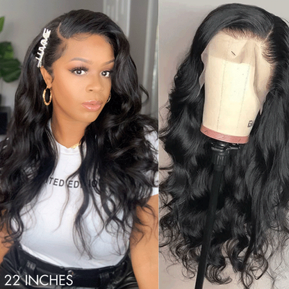 Luvme 13x4 frontal wig with 180% density in body wave or straight style, glueless long lace wig with pre-cut lace.