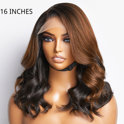 Luvme Hair 180% Density | Trendy Brown with Black Peekaboo Loose Wave Glueless 5x5 Closure Lace Wig - US Only-07