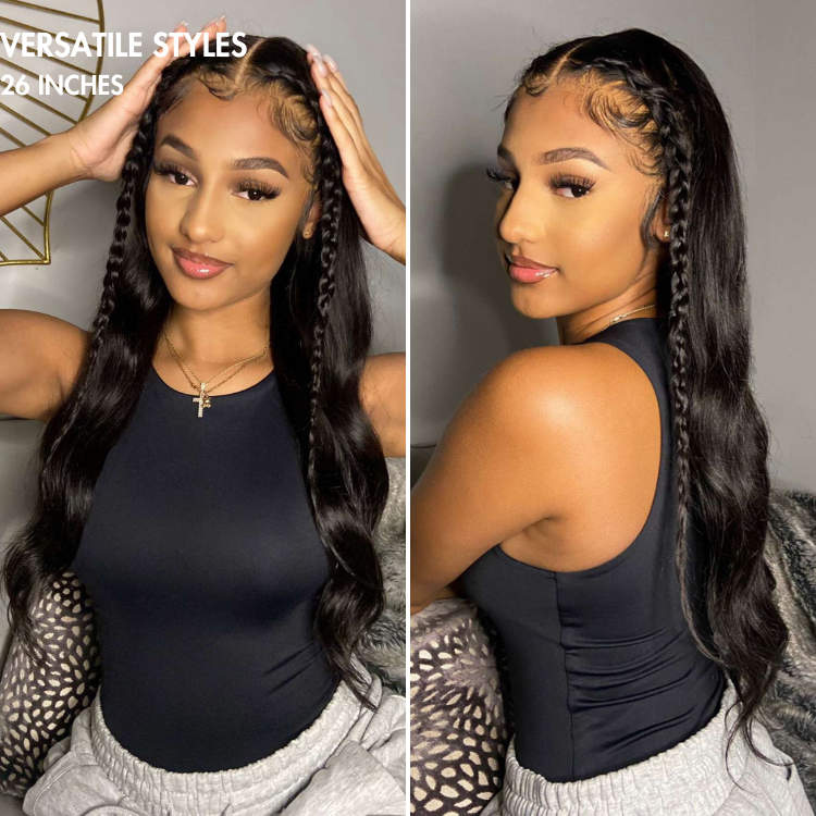 Luvme Hair PreMax HD Lace 13x4 Frontal Wig with natural hairline, silky straight human hair, glueless, pre-cut lace, realistic look