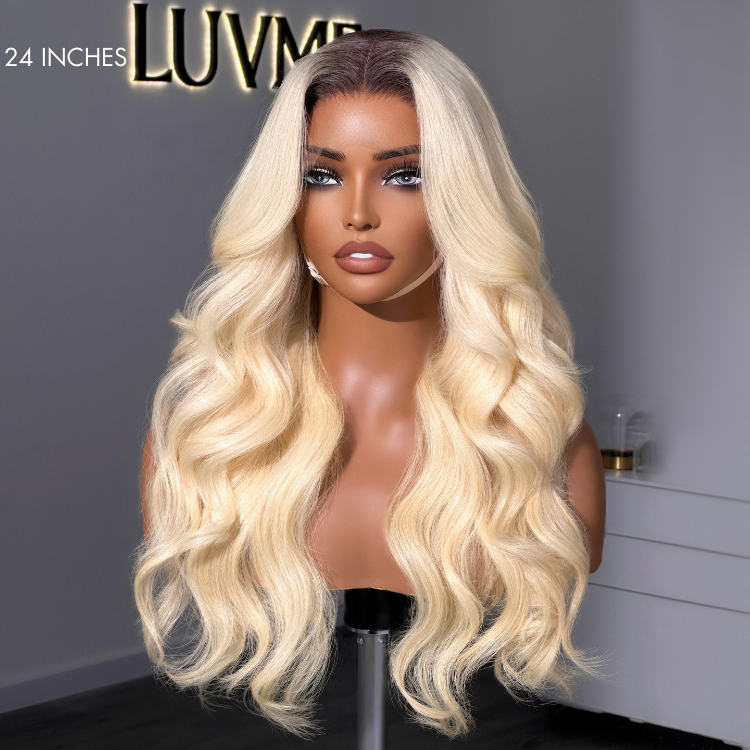 Luvme Hair 613 Loose Wave 5x5 Closure HD Lace Wig with direct dyeing, showcasing the natural loose wave texture and HD lace cap.