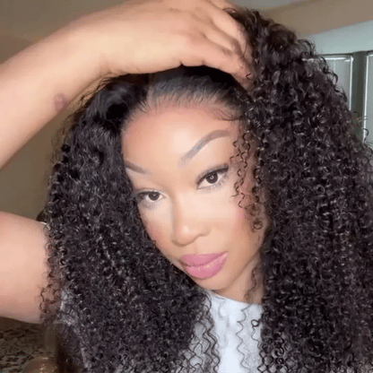 Luvme Hair Go Natural Ease kinky curly 5x5 closure lace wig with long curly hair, ready-to-wear, US only