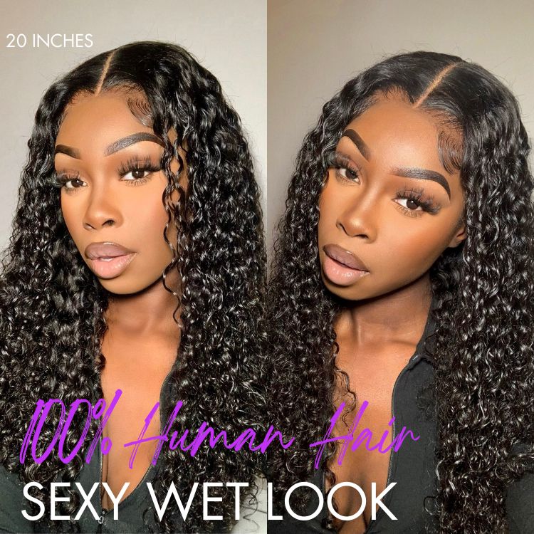 Luvme Hair PreMax 2.0 Deep Wave Ear-to-ear 13x6 HD lace frontal wig with long curly style, glueless and natural look