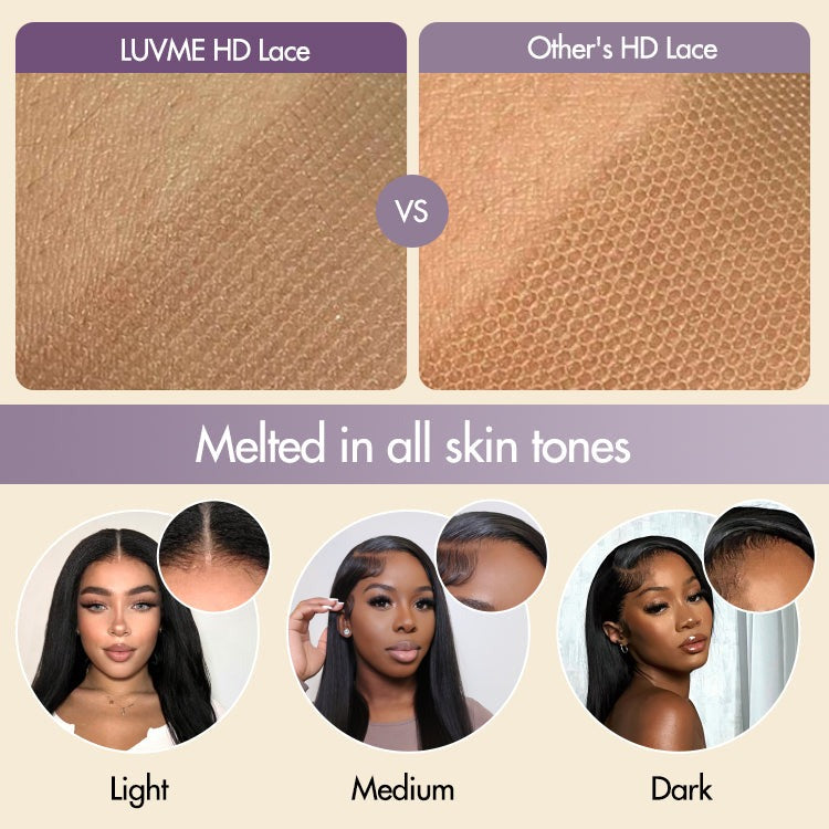 Luvme Hair minimal lace wig with short pixie cut in ombre ginger, glueless, HD lace, ready-to-wear, pre-cut lace, stylish and minimalist