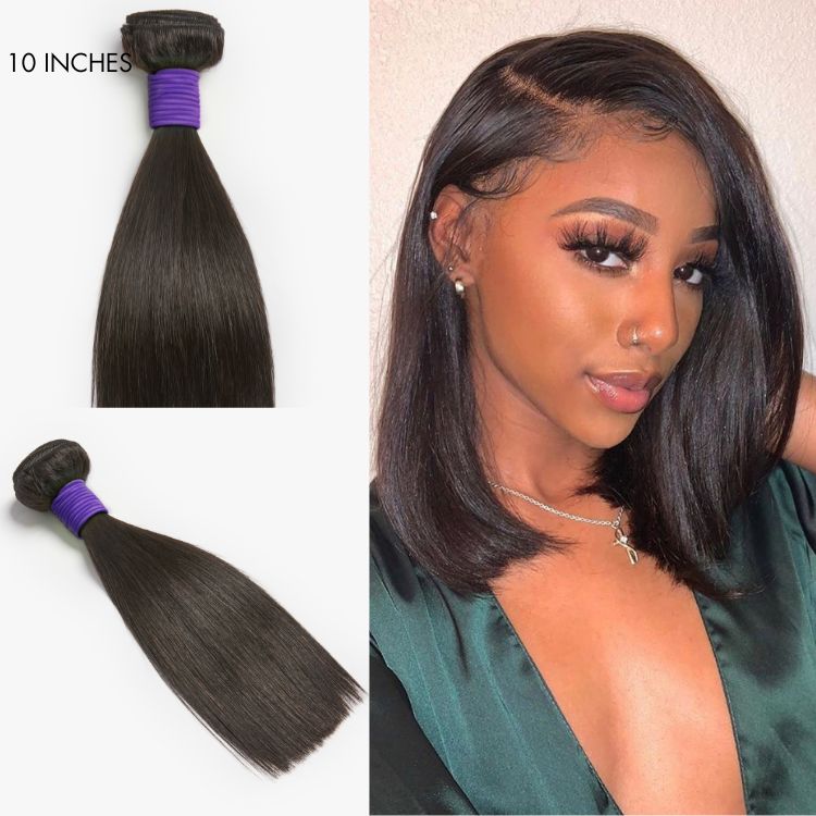 Luvme Hair upgraded Brazilian human hair bundle in straight or body wave style, 100% virgin Brazilian hair for natural look