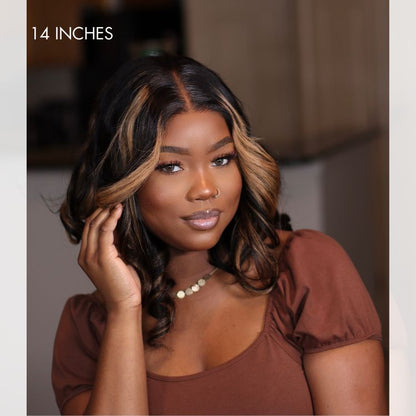 Blonde Mix Black Loose Wave Glueless 5x5 Closure HD Lace Wig- US ONLY-02