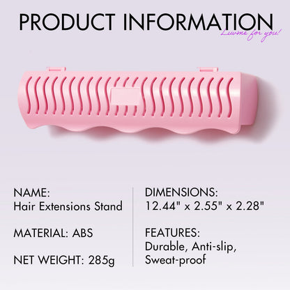 Luvme Hair 1pc hair extension holder for clip-in, tape-in, bundles, and weft storage, tool and accessory for hair extensions