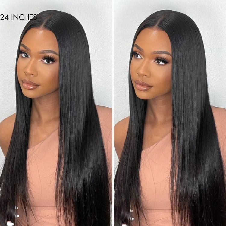 Luvme PreMax Wigs 5x5 Closure Lace Wig with bone straight, 180% density, HD lace, pre-cut, plucked, and bleached edges