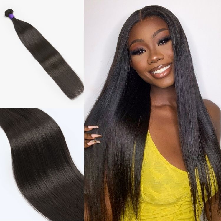 Luvme Hair upgraded Brazilian human hair bundle, straight or body wave, 100% virgin Brazilian hair, natural and full appearance