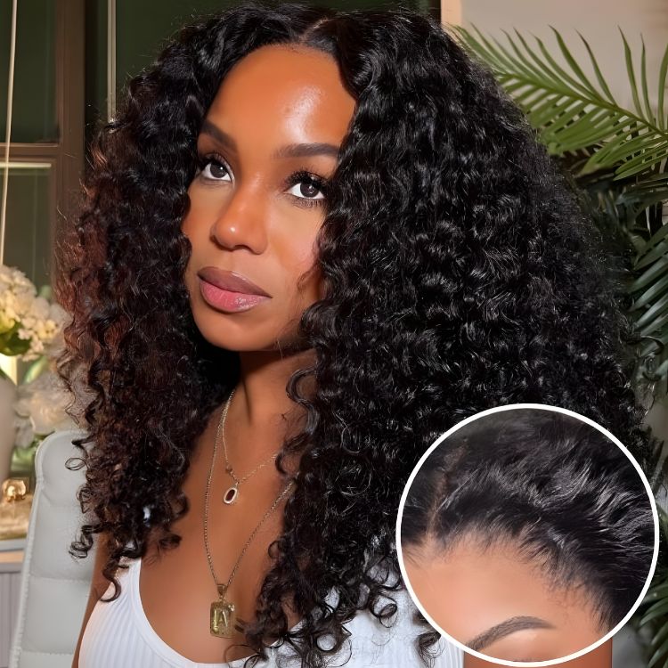 Luvme Hair PreMax 2.0 Nature Max Deep Wave 13x6 lace frontal wig with long curly hair, ear-to-ear, glueless, HD lace, 13x5 style