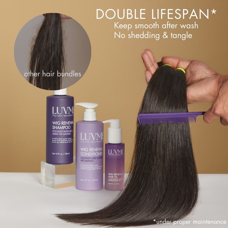 Luvme Hair upgraded Brazilian virgin human hair bundle in straight or body wave style, 1-piece, natural and soft texture