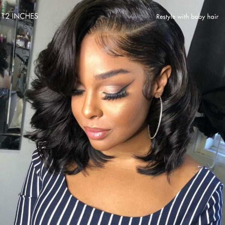 Luvme Hair PreMax Honey Brown with Blonde Highlights 13x6 frontal lace human hair wig with bouncy body wave style