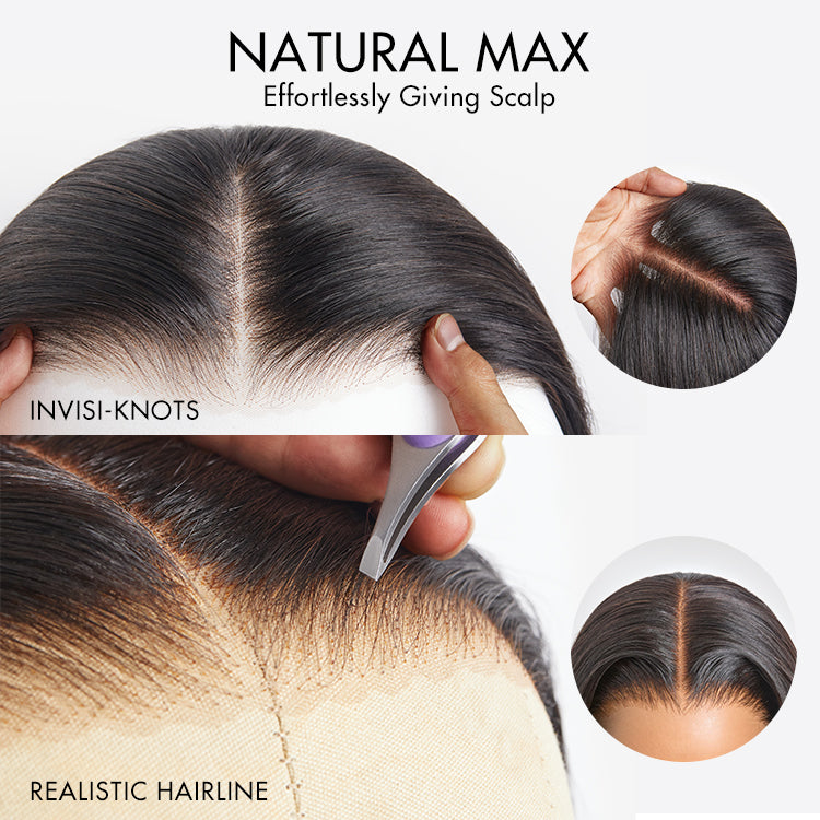 Luvme Hair water wave 7x6 closure lace wig with HD lace, 100% human hair, glueless design, ready-to-wear style