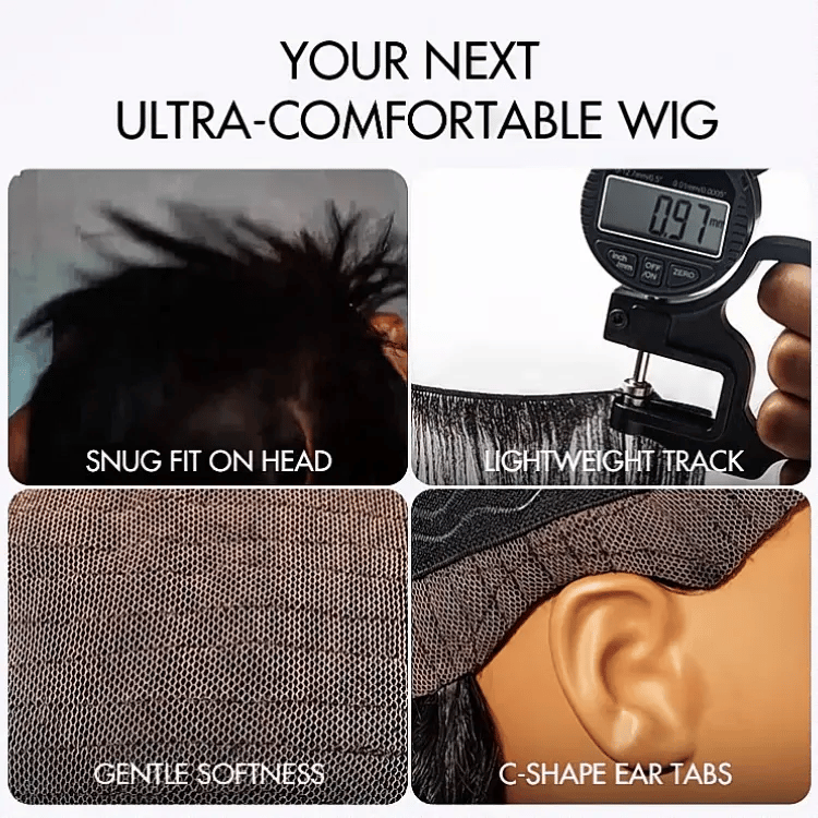 Luvme Hair AiryFit™ Scalp Care Minimalist Lace Wig with silky blunt cut bob, glueless fit, HD lace, short style, natural appearance