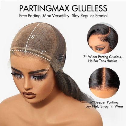 Luvme Hair PartingMax Glueless Wig Ombre Copper Brown Water Wave 7x6 Closure HD Lace Wig  - US Only-18