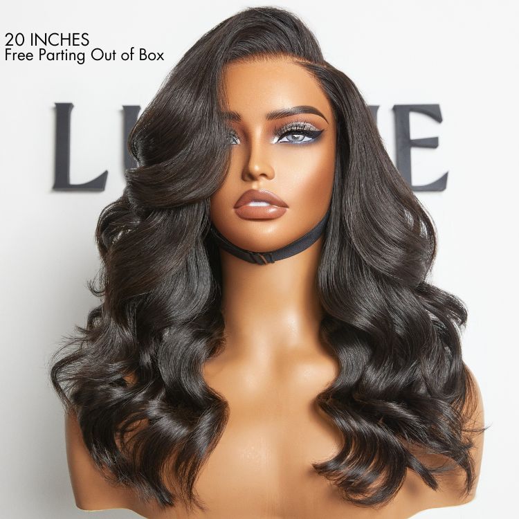 Luvme Hair PreMax Wigs Flexi-Fit Invisi Drawstring Cap with 360 HD Lace and loose body wave wig, restyle friendly, US only