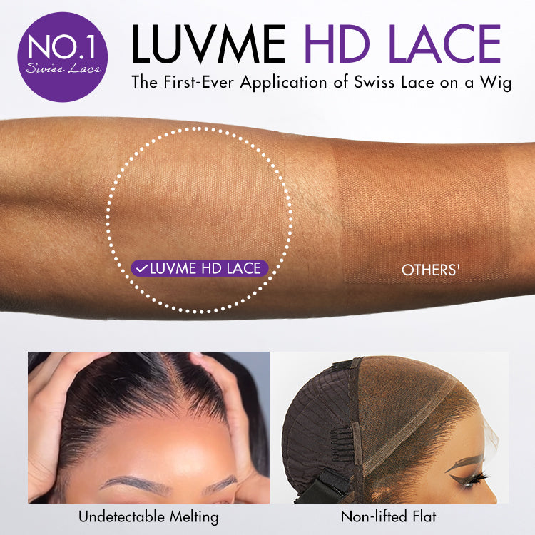 Luvme Hair AiryFit™ Salt and Pepper Glueless HD Lace Bob Wig with pre-cut lace, minimalist style, lightweight scalp care wig.