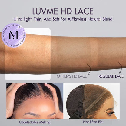 Luvme Hair PreMax Wigs Nature Max Yaki straight ear-to-ear 13x6 frontal HD lace glueless wig with 100% human hair, natural hairline.