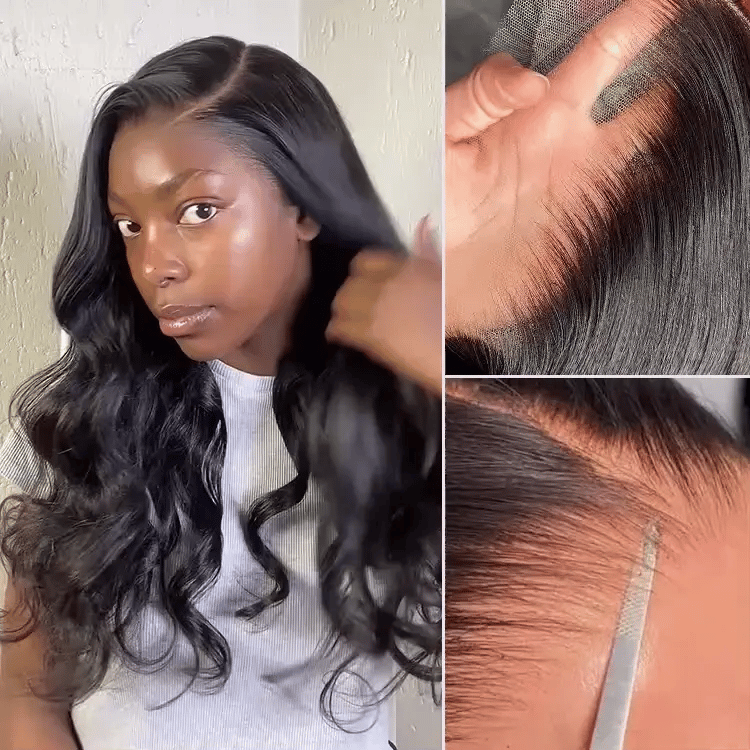 Luvme PreMax 13x4 frontal wig with 180% density, body wave or straight style, glueless long lace wig with pre-cut lace.