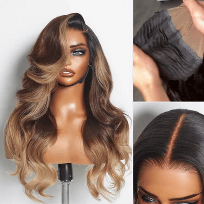 Luvme Hair AiryFit™ Deep Parting Loose Body Wave Human Hair Wig with 11x6 HD lace, glueless, natural scalp look