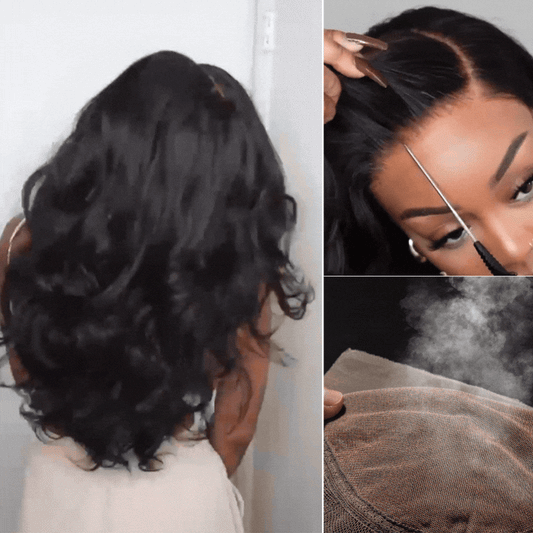 Luvme Hair AiryFit™ deep parting loose body wave human hair wig with 11x6 HD lace, glueless design and natural scalp appearance