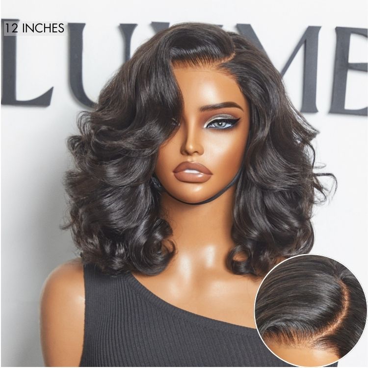 Luvme All-Day Comfort™ wig with voluminous loose body wave texture, HD lace, and pre-cut lace for a natural, seamless fit.