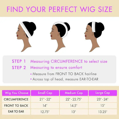 Luvme Hair PreMax Blonde Mix Black 5x5 HD Lace Closure Wig with loose waves and large or small cap options.