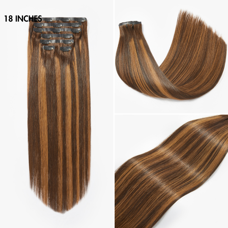 Luvme Highlights human hair clip-in extensions in silky straight, kinky curly, and deep wave styles, 135g, 9 or 7 pieces, with free gift