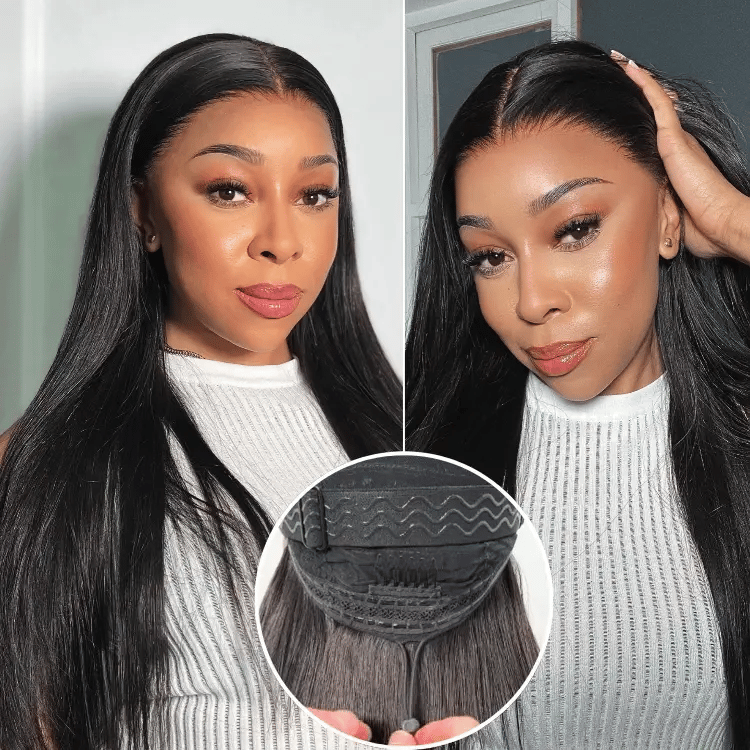Luvme PreMax 13x4 frontal wig with 180% density, body wave or straight style, glueless long lace wig with pre-cut lace.