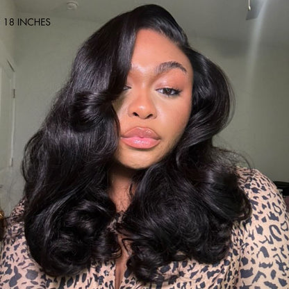 Luvme All-Day Comfort™ voluminous loose body wave HD lace wig with pre-cut lace, 200% density, glueless, minimalistic style