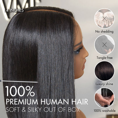 Luvme Hair PreMax Wigs super natural hairline silky blunt cut bob lace wig with 5x5 closure, glueless design and natural appearance