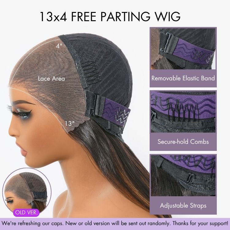 Luvme 13x4 frontal lace wig with 180% density water wave HD human hair, pre-cut lace, glueless, free part style