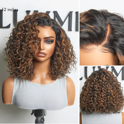 Luvme All-Day Comfort deep wave curly wig with glueless design, HD lace, and pre-cut lace for a natural look and easy wear.