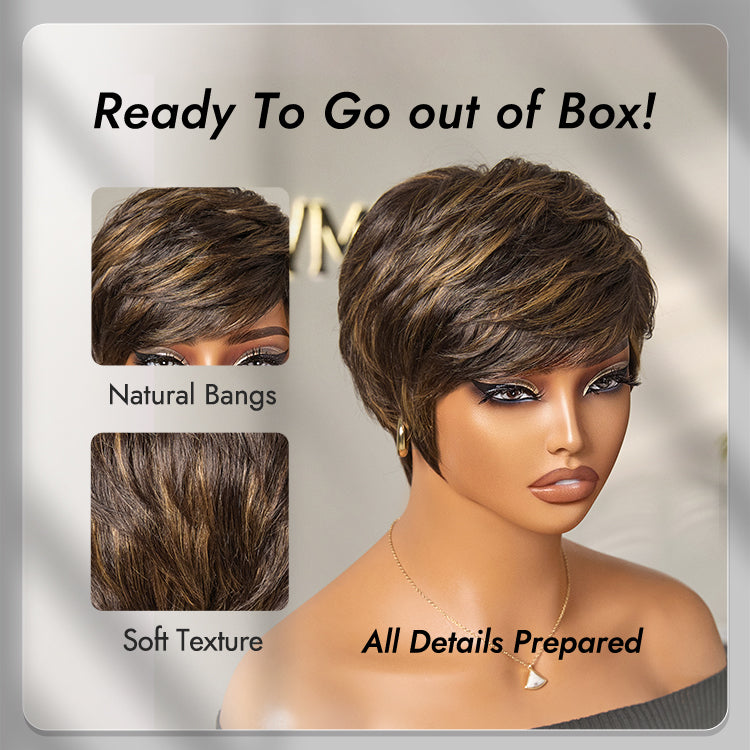 Mature Boss Glueless Throw On & Go Short Pixie Cut Wig with Bangs Breathable Cap - US Only-02