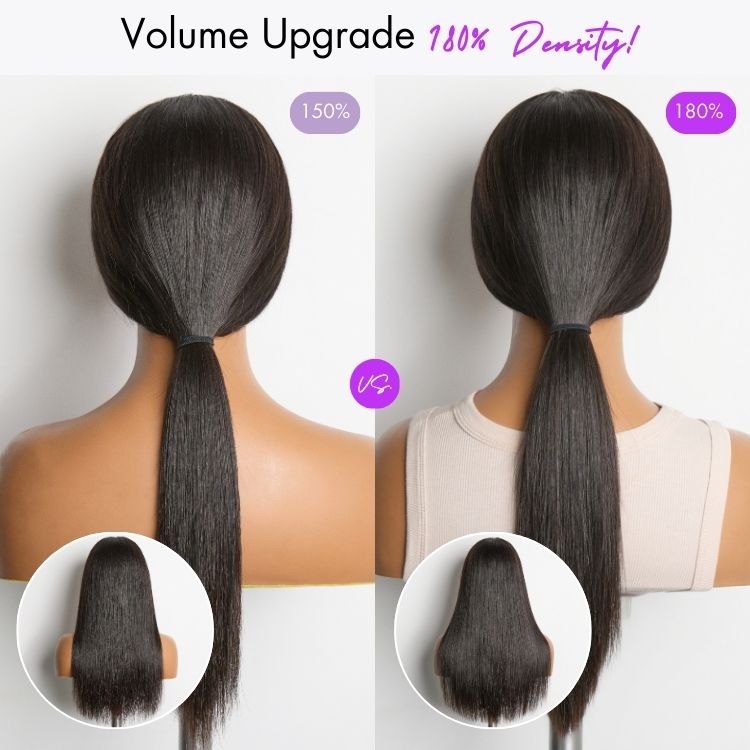 Luvme Hair NatureMAX™ Silky Straight HD Lace Front Wig with pre-cut 13x4 lace, ear-to-ear, glueless, natural hairline, straight texture