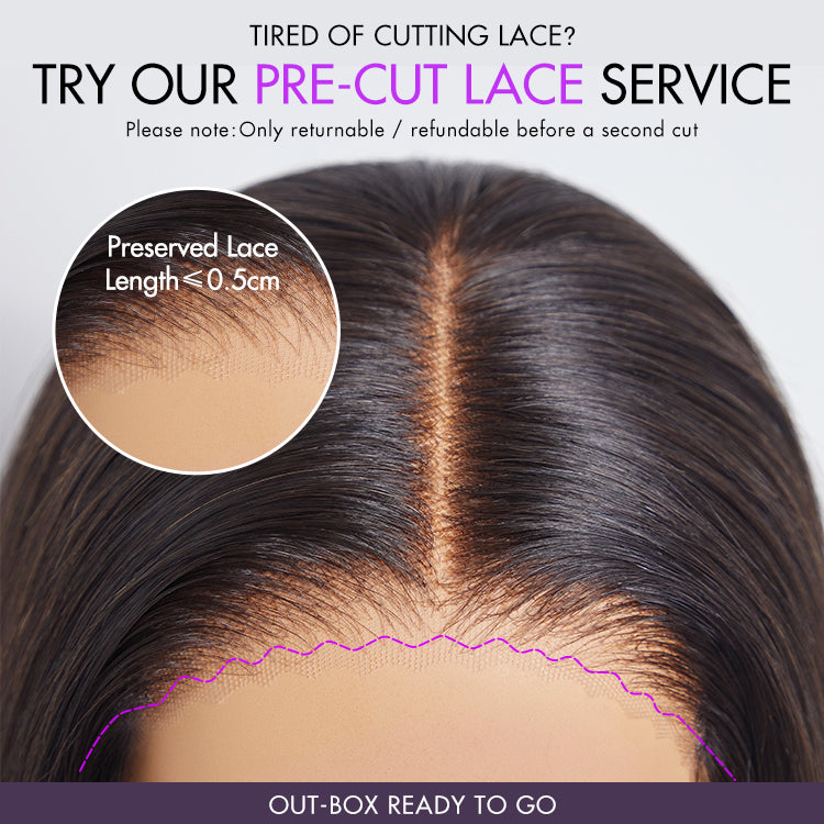 Luvme Hair 5x5 curly lace closure wig with layered bouncy curls, glueless design, pre-cut lace, and breathable cap.