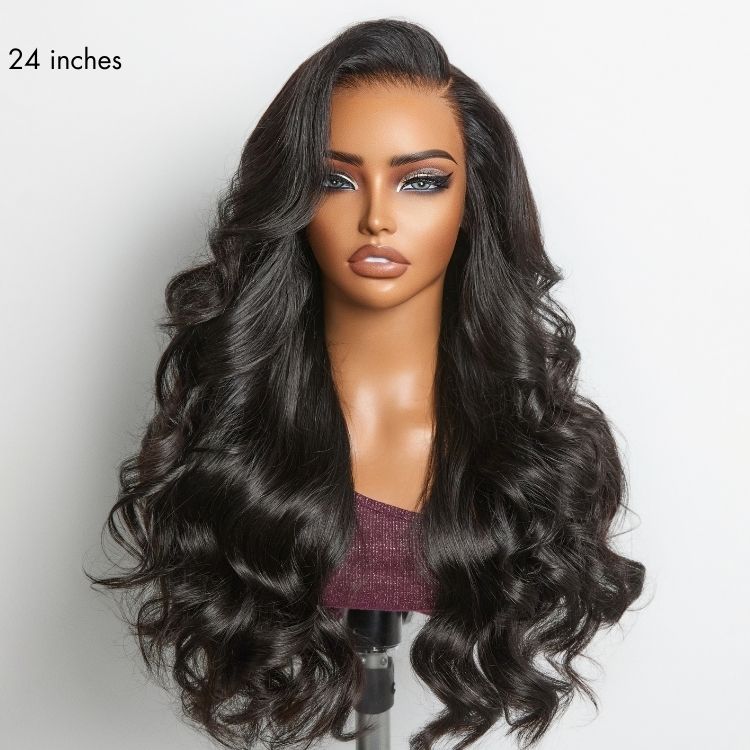 Luvme Hair NatureMAX™ 250% density loose wave HD lace front wig with pre-cut lace, long length, and flexi-fit drawstring cap
