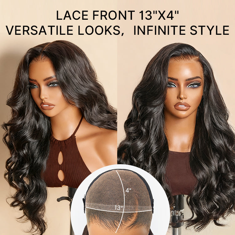 Luvme Hair NatureMAX 250% density loose wave HD lace front wig with pre-cut lace, flexible drawstring cap, and ear-to-ear coverage.