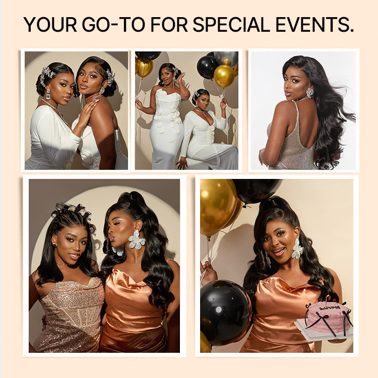 Luvme Hair NatureMAX™ 250% density loose wave glueless HD lace front wig with 13x6 lace, long style, pre-cut lace, and drawstring cap