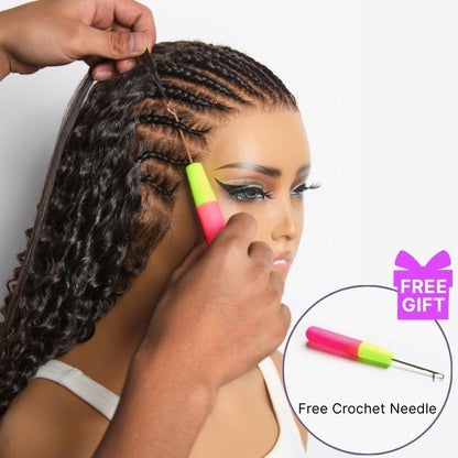 Luvme Hair Readitress™ pre-separated feather crochet human hair for boho braids, silky straight protective style with free gifts.
