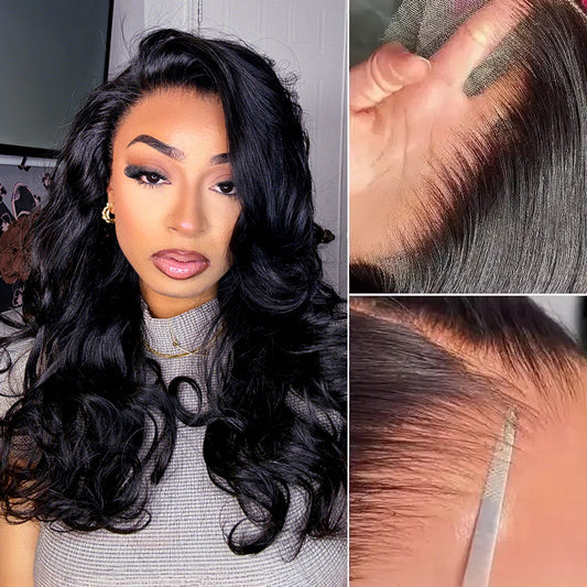 Luvme Hair PreMax 2.0 loose body wave 13x6 HD lace frontal wig with ear-to-ear coverage, glueless design, natural C part style