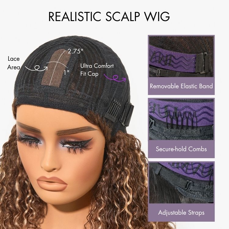 Luvme Hair blonde yaki straight bob wig with blunt cut, bangs, glueless lace, short length, and minimal style.