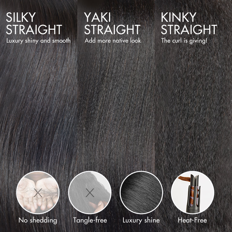 Luvme Hair blonde highlight yaki straight blunt cut bob wig with bangs, glueless minimalist lace short wig for easy wear