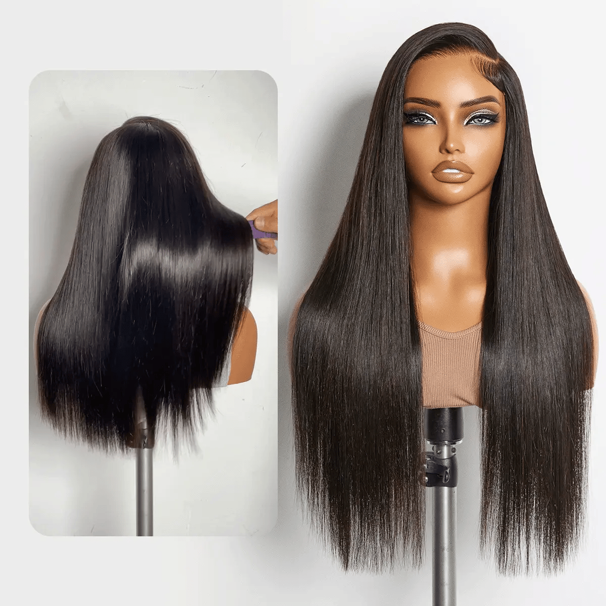 Luvme Hair MyOwn-Fit PartingMax glueless personalized wig with bone straight hair, baby hairs, 7x6 HD lace closure, pre-cut and plucked