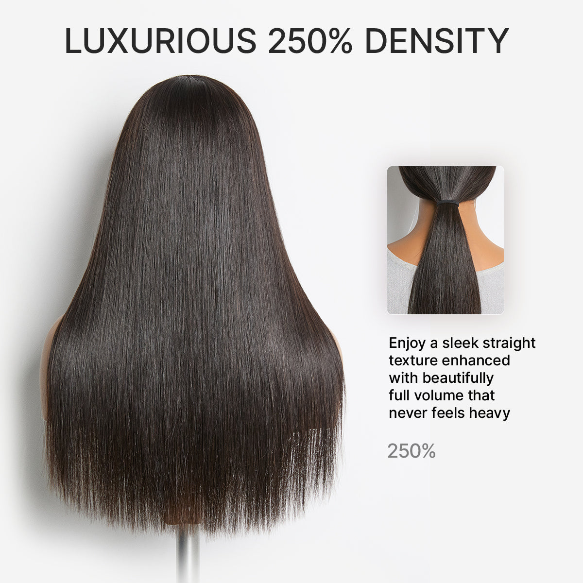 Luvme Hair MyOwn-Fit PartingMax glueless HD lace wig with bone straight style, baby hair, 7x6 closure, pre-cut, plucked, and bleached.