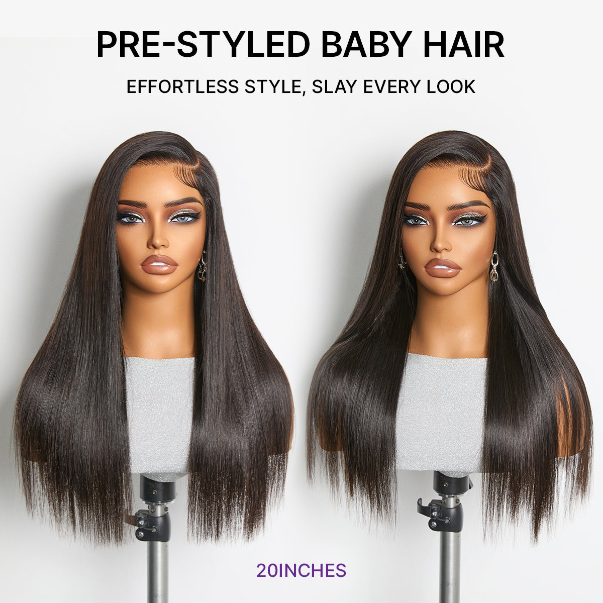 Luvme Hair MyOwn-Fit PartingMax glueless bone straight HD lace wig with baby hair, 7x6 closure, pre-cut, plucked, bleached ready to wear